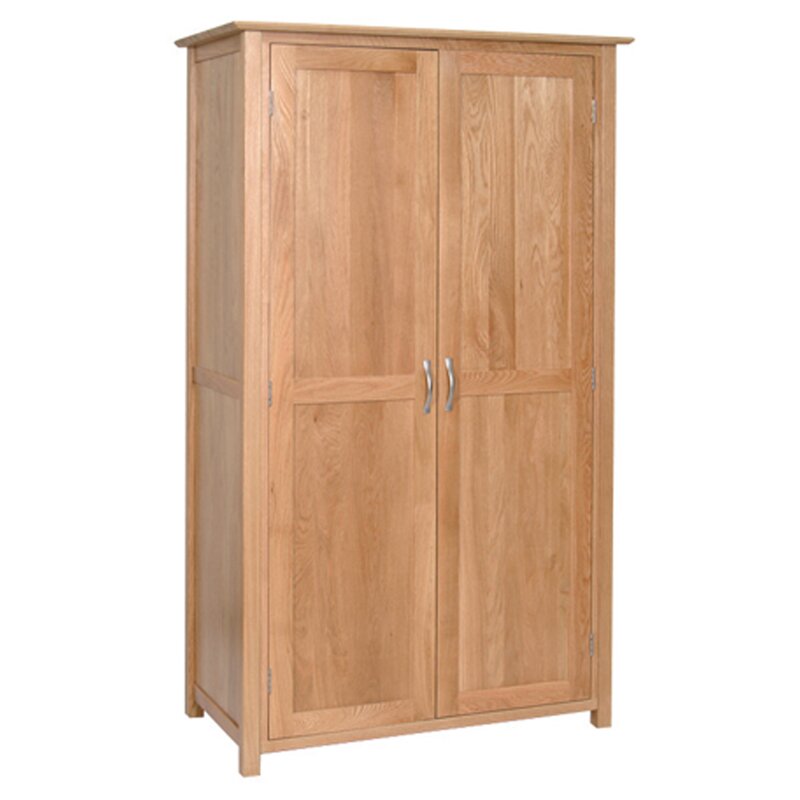 Gracie Oaks Newbury 2 Door Solid Wood Wardrobe Uk